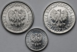 5-50 pennies 1960-1973 - set (3pcs)