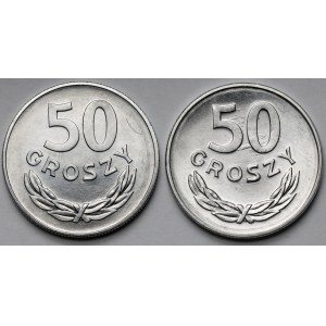 50 groszy 1978-1984 - lekkie destrukty (2szt)