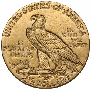 USA, 2 1/2 dolara 1910, Philadelphia - Głowa Indianina