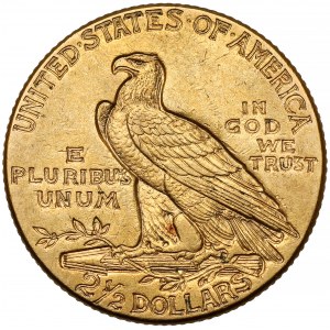 USA, 2 1/2 dolara 1912, Philadelphia - Głowa Indianina