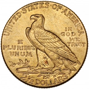 USA, $2 1/2 1912, Philadelphia - Indian head