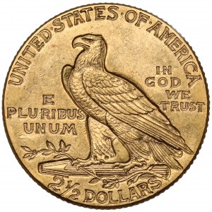 USA, 2 1/2 dolara 1927, Philadelphia - Głowa Indianina