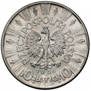 Piłsudski 10 złotych 1934 - urzędowy