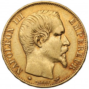 Francja, Napoleon III, 20 franków 1858-BB, Strasbourg