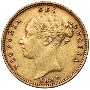 Anglia, Wiktoria, 1/2 suwerena 1883