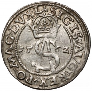 Zygmunt II August, Trojak Wilno 1562 - duża Pogoń