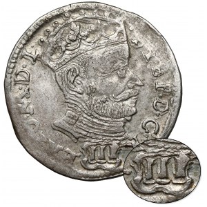 Stefan Batory, Trojak Wilno 1580 - III w OZDOBNEJ tarczy - b.rzadki