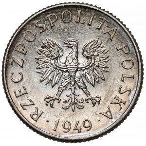 Próba NIKIEL 1 grosz 1949