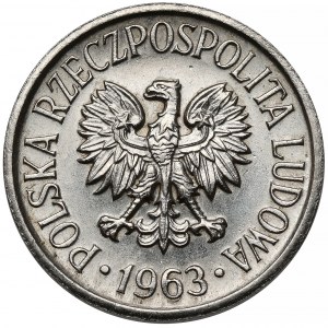 Próba NIKIEL 5 groszy 1963