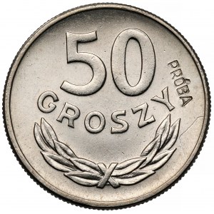 Próba NIKIEL 50 groszy 1957