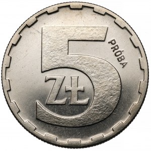 Próba NIKIEL 5 złotych 1979