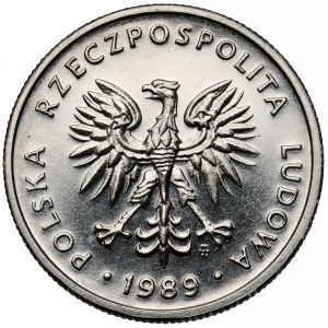 Próba NIKIEL 5 złotych 1989