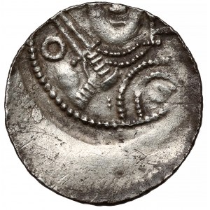Władysław II Wygnaniec, Denar - Książę i Biskup - O-T - rzadki
