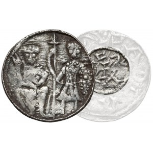 Bolesław III Krzywousty, Denar - Rycerz i św. Wojciech - PODWÓJNY napis