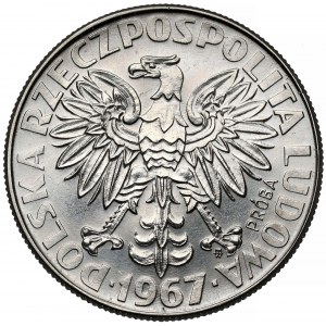 Próba NIKIEL 10 złotych 1967 Skłodowska - na wprost