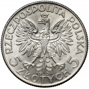 Głowa Kobiety 5 złotych 1934