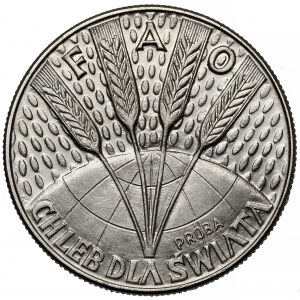 Próba NIKIEL 10 złotych 1971 FAO - Chleb dla świata