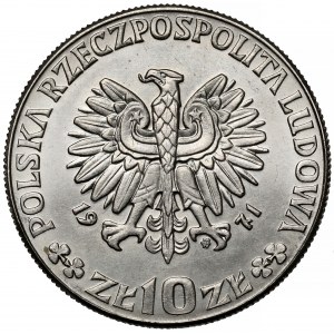 Próba NIKIEL 10 złotych 1971 FAO - Chleb dla świata