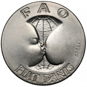 Sample Nickel 10 gold 1971 FAO Fiat Panis