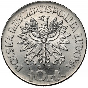 Próba NIKIEL 10 złotych 1971 FAO Fiat Panis