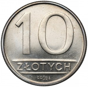 Próba NIKIEL 10 złotych 1984