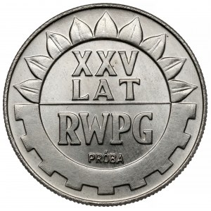Próba NIKIEL 20 złotych 1974 XXV lat RWPG - gładkie