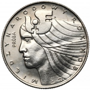 Próba NIKIEL 20 złotych 1975 Rok Kobiet - głowa