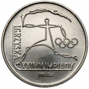 Próba NIKIEL 20 złotych 1980 XXII Olimpiada - znicz
