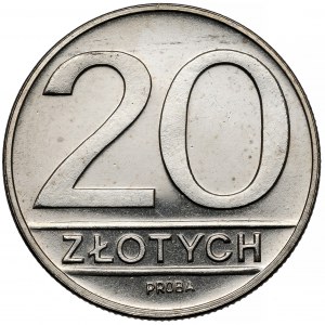 Próba NIKIEL 20 złotych 1984