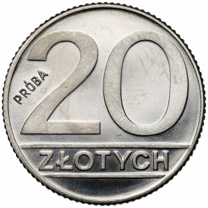 Próba NIKIEL 20 złotych 1989