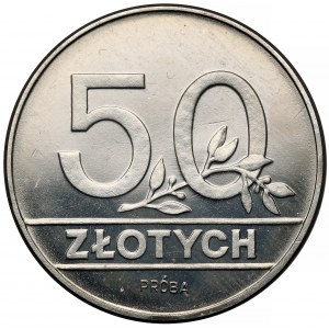 Próba NIKIEL 50 złotych 1990