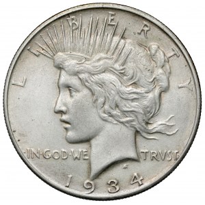 USA, Dolar 1934-D, Denver - Peace Dollar