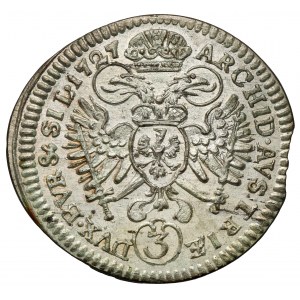 Śląsk, Karol VI, 3 krajcary 1727, Wrocław