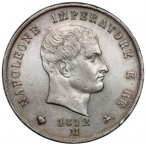 Włochy, Napoleon I, 5 lir 1812-M, Milan