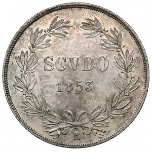 Watykan, Pius IX, Scudo 1853-R, Rzym