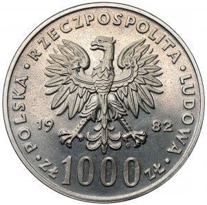 Próba SREBRO 1.000 złotych 1982 Jan Paweł II