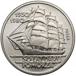 Próba NIKIEL 100 złotych 1980 Dar Pomorza