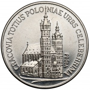Próba NIKIEL 100 złotych 1981 Kościół Mariacki w Krakowie