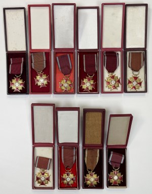 PRL, Gold Crosses of Merit with PRL monogram - set (10pcs)