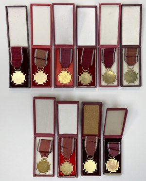 PRL, Gold Crosses of Merit with PRL monogram - set (10pcs)