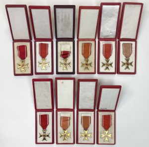 PRL, Order of Rebirth of Poland cl.V - set (10pcs)