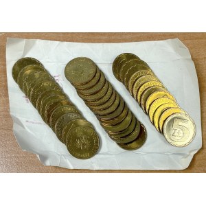 Rulon, 5 złotych 1984 - niekompletny (37szt)