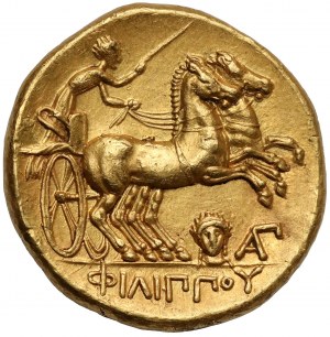 Grecja, Filip III Arrhidaios (323-317 p.n.e.) Stater w imieniu Filipa II, Lampsakos