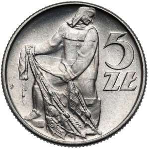 Rybak 5 złotych 1960