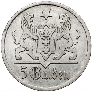Gdańsk, 5 guldenów 1927
