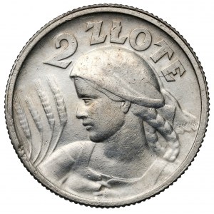 Kobieta i kłosy 2 złote 1924 Paryż