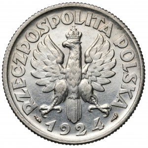 Kobieta i kłosy 2 złote 1924 Paryż