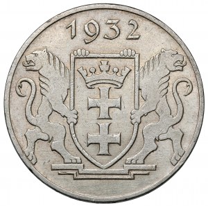 Wolne Miasto Gdańsk, 5 guldenów 1932 Żuraw
