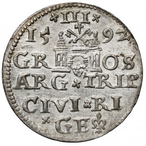 Zygmunt III Waza, Trojak Ryga 1592