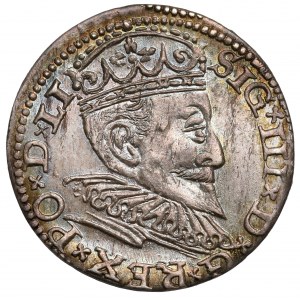 Zygmunt III Waza, Trojak Ryga 1594 - piękny